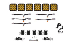 Load image into Gallery viewer, Diode Dynamics SS5 Pro Universal CrossLink 6-Pod Lightbar - Yellow Driving Light Bars &amp; Cubes Diode Dynamics   
