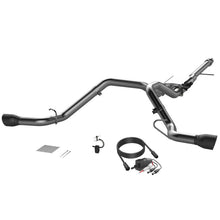 Load image into Gallery viewer, QTP 14-18 Chevy Silverado 1500 4.8L/5.3L EC/CC SB 304SS Screamer Cat-Back Rear Exit w/4.5in Blk Tips Catback QTP
