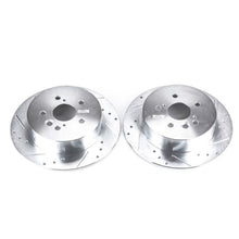 Load image into Gallery viewer, Power Stop 04-05 Toyota RAV4 Rear Evolution Drilled &amp; Slotted Rotors - Pair Brake Rotors - Slot &amp; Drilled PowerStop   
