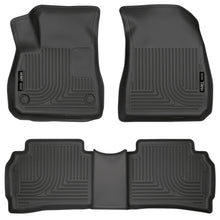 Load image into Gallery viewer, Husky Liners 2016 Chevy Malibu Weatherbeater Black Front &amp; 2nd Seat Floor Liners (Footwell Coverage) Floor Mats - Rubber Husky Liners
