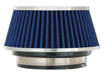 Load image into Gallery viewer, Spectre Adjustable Conical Air Filter 2-1/2in. Tall (Fits 3in. / 3-1/2in. / 4in. Tubes) - Blue Air Filters - Universal Fit Spectre
