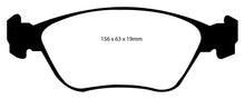 Load image into Gallery viewer, EBC 98-05 Volvo C70 2.3 Turbo T5 (16in Wheels) Redstuff Front Brake Pads Brake Pads - Performance EBC   

