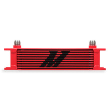 Load image into Gallery viewer, Mishimoto Universal 10 Row Oil Cooler - Red Oil Coolers Mishimoto
