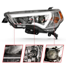 Load image into Gallery viewer, ANZO 14-18 Toyota 4 Runner Plank Style Projector Headlights Chrome w/ Amber Headlights ANZO
