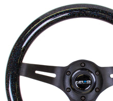 Load image into Gallery viewer, NRG Classic Wood Grain Steering Wheel (310mm) Black Sparkle w/Blk 3-Spoke Center Steering Wheels NRG
