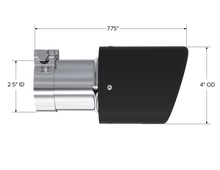 Load image into Gallery viewer, MBRP Universal Carbon Fiber Tip 4in OD / 2.5in Inlet / 7.7in L Tips MBRP
