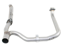 Load image into Gallery viewer, aFe Twisted Steel Delete Down-Pipe and Y-Pipe 2 to 2-1/2in Alum Steel Exhaust 12-16 Jeep Wrangler Downpipes aFe
