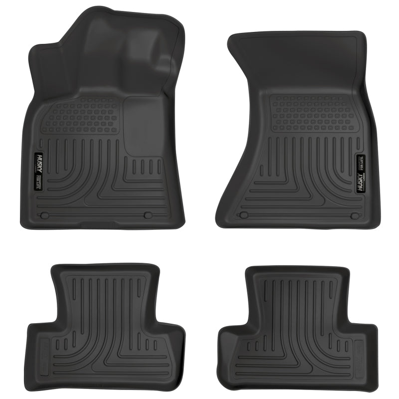 Husky Liners 09-14 Audi Q5 Weatherbeater Black Front & 2nd Seat Floor Liners Floor Mats - Rubber Husky Liners