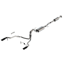Load image into Gallery viewer, Borla F-150 2021 5.0L 4dr CC SB EC STB Lariat/KR/Pltm/LTD 3/2.25 SRE Cat-Back Touring Black CHR Tips Catback Borla
