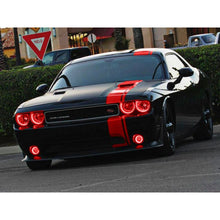 Load image into Gallery viewer, Oracle Dodge Challenger 08-14 LED Waterproof Halo Kit - Red SEE WARRANTY Fog Lights ORACLE Lighting
