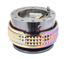 Load image into Gallery viewer, NRG Quick Release Kit - Pyramid Edition - Gunmetal Body / Neochrome Pyramid Ring Quick Release Adapters NRG
