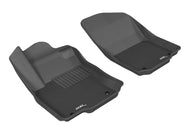 3D MAXpider 2012-2018 Mercedes-Benz GLE-Class/GLS-Class/ML-Class Kagu 1st Row Floormat - Black Floor Mats - Rubber 3D MAXpider   
