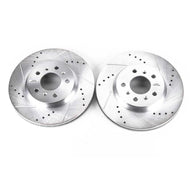 Power Stop 06-11 Buick Lucerne Front Evolution Drilled & Slotted Rotors - Pair Brake Rotors - Slot & Drilled PowerStop