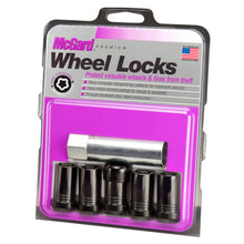 Load image into Gallery viewer, McGard Wheel Lock Nut Set - 5pk. (Cone Seat Tuner) M14X1.5 / 22mm Hex / 1.648in OAL - Black Lug Nuts McGard
