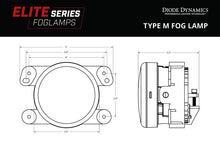 Load image into Gallery viewer, Diode Dynamics Elite Series Type M Fog Lamps - White (Pair) Fog Lights Diode Dynamics   

