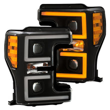 Load image into Gallery viewer, ANZO LED Headlights 17-18 Ford F-250 Super Duty Plank-Style L.E.D. Headlight Black (Pair) Headlights ANZO
