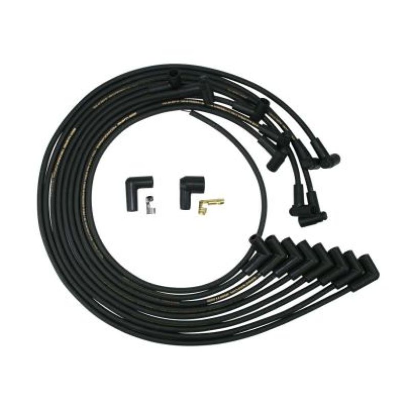 Moroso Small Block Chevrolet Under Header Unsleeved HEI 90 Degree Mag Tune Ignition Wire Set Spark Plug Wire Sets Moroso