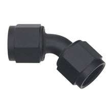 Load image into Gallery viewer, DeatschWerks 8AN Flare Female Swivel 45-Degree to 8AN Flare Female Swivel - Anodized Matte Black Fittings DeatschWerks
