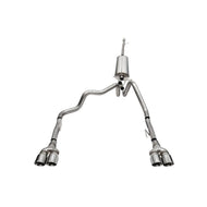 Corsa 2019-2024 GMC Sierra 1500 Cat-Back Dual Rear Exit with Twin 4in Polished Pro-Series Tips Catback CORSA Performance