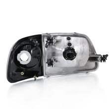 Load image into Gallery viewer, ANZO 1997-2003 Ford F150 Crystal Headlight Black w/ Parking Light Headlights ANZO
