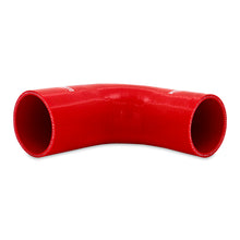 Load image into Gallery viewer, Mishimoto Silicone Reducer Coupler 90 Degree 2in to 2.25in - Red Silicone Couplers &amp; Hoses Mishimoto
