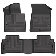 Husky Liners 2022 Hyundai Tucson Excl. Hybrid Weatherbeater Black Front & 2nd Seat Floor Liners Floor Mats - Rubber Husky Liners
