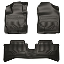 Load image into Gallery viewer, Husky Liners 2012 Toyota Prius c WeatherBeater Combo Black Floor Liners Floor Mats - Rubber Husky Liners
