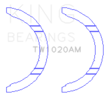Load image into Gallery viewer, King 05-12 Nissan VQ40DE 6 Cyl Thrust Washer Set Bearings King Engine Bearings
