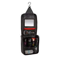 Load image into Gallery viewer, ARB Toiletries Bag Charcoal Finish w/ Red Highlights PVC Outer Shell Mesh Pockets Mirror Tow Straps ARB
