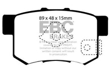 Load image into Gallery viewer, EBC 10-12 Acura RDX 2.3 Turbo Redstuff Rear Brake Pads Brake Pads - Performance EBC   
