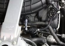 Load image into Gallery viewer, J&amp;L 11-17 Ford Mustang V6 Passenger Side Oil Separator 3.0 - Black Anodized Oil Separators J&amp;L
