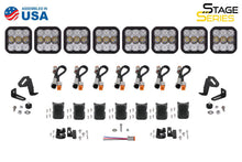Load image into Gallery viewer, Diode Dynamics SS5 Sport Universal CrossLink 8-Pod Lightbar - White Combo Light Bars &amp; Cubes Diode Dynamics   
