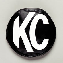 Load image into Gallery viewer, KC HiLiTES 6in. Round Soft Cover (Pair) - Black w/White KC Logo Light Covers and Guards KC HiLiTES
