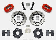 Wilwood Forged Dynalite Front Hat Kit 11.00in Drilled Red Integra/Civic w/Fac.240mm Rtr Big Brake Kits Wilwood