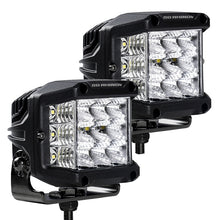 Load image into Gallery viewer, Go Rhino Xplor Bright Series Sideline Cube LED Flood Light Kit (Surface Mount) 4x3 - Blk (Pair) Light Bars &amp; Cubes Go Rhino   
