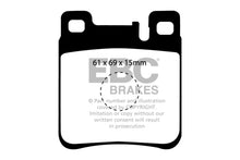 Load image into Gallery viewer, EBC 05-06 Chrysler Crossfire 3.2 SRT6 Greenstuff Rear Brake Pads Brake Pads - Performance EBC   
