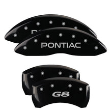 Load image into Gallery viewer, MGP 4 Caliper Covers Engraved Front &amp; Rear MGP Black finish silver ch Caliper Covers MGP
