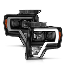 Load image into Gallery viewer, ANZO 2009-2014 Ford F-150 Projector Light Bar H.L Black Amber Headlights ANZO
