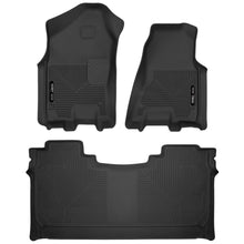 Load image into Gallery viewer, Husky Liners 19-22 Dodge Ram 1500 Crew Cab X-Act Contour Front &amp; Second Seat Floor Liners - Black Floor Mats - Rubber Husky Liners
