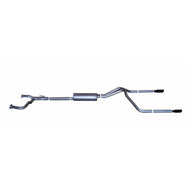 Gibson 04-10/21-24 Nissan Titan LE 5.6L 2.5in Cat-Back Dual Split Exhaust - Black Elite Catback Gibson