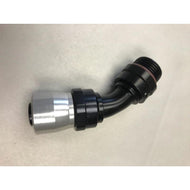 Fragola -12AN Male Rad. Fitting x 45 Degree Sport Crimp Hose End | 3104512-RAD