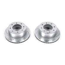 Load image into Gallery viewer, Power Stop 11-20 GMC Sierra 3500 HD Rear Drilled &amp; Slotted Rotor - Pair Brake Rotors - Slot &amp; Drilled PowerStop
