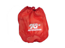Load image into Gallery viewer, K&amp;N Round Tapered Drycharger Air Filter Wrap Red 7.5in Base ID x 5in Top ID x 7.5in H Pre-Filters K&amp;N Engineering   
