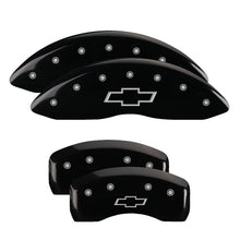 Load image into Gallery viewer, MGP 4 Caliper Covers Engraved Front &amp; Rear With out stripes/Dart Yellow finish black ch Caliper Covers MGP
