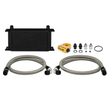Load image into Gallery viewer, Mishimoto Universal 19 RowThermostatic Oil Cooler Kit - Black Oil Coolers Mishimoto
