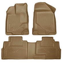 Load image into Gallery viewer, Husky Liners 07-13 Ford Edge / 07-13 Lincoln MKX Weatherbeater Tan Front &amp; 2nd Seat Floor Liners Floor Mats - Rubber Husky Liners
