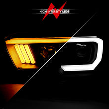 Load image into Gallery viewer, ANZO 2016-2017 Toyota Tacoma Projector Headlights w/ Plank Style Switchback Black w/ Amber Headlights ANZO
