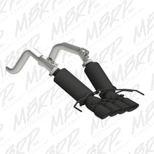 Load image into Gallery viewer, MBRP 14-19 Chevy Corvette V8 6.2L 3in Black Dual Cat Back w/ 4in Quad Dual Wall Tips Catback MBRP
