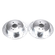 Load image into Gallery viewer, Power Stop 04-05 Toyota RAV4 Rear Evolution Drilled &amp; Slotted Rotors - Pair Brake Rotors - Slot &amp; Drilled PowerStop   

