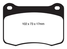 Load image into Gallery viewer, EBC 08+ Lexus IS-F 5.0 Yellowstuff Rear Brake Pads Brake Pads - Performance EBC   
